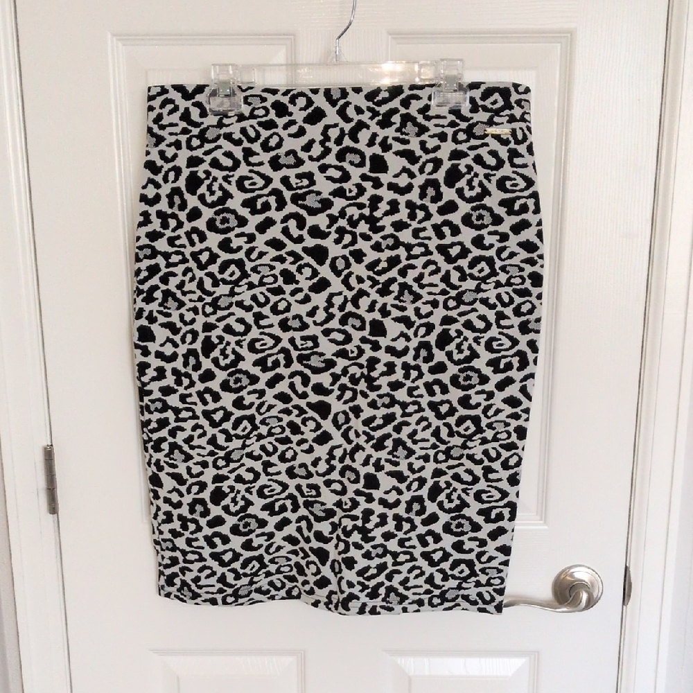 NWT Marc New York Leopard Print Pencil Skirt - XL